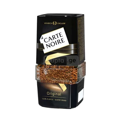 Carte Noire-კარტ ნუარი ხსნადი ყავა შუშის ქილაში 190გრ